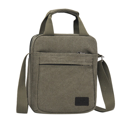 

Tailored Mens Fashion Canvas Solid Color Totes Business Shoulder Bag Messenger Bags