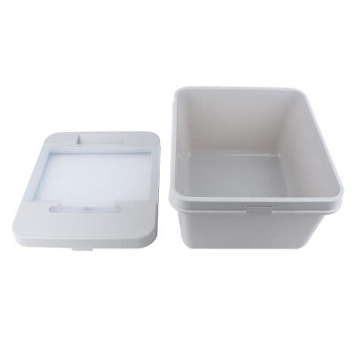 

Greensen Plastic Sealing Flip cover Shuttered Rice Storage Bin Environmental Kitchen Storage Box 10kg