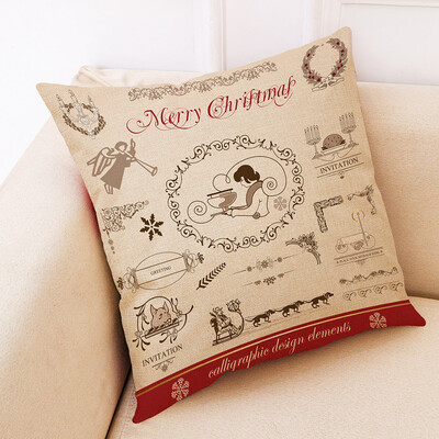 

Tailored Christmas Home Decor Cushion Cover Graffi Style Throw Pillowcase Pillow Covers