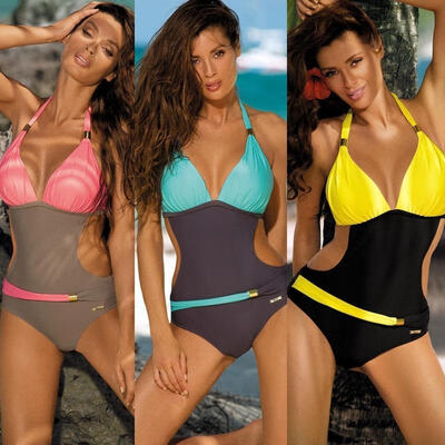 

Sexy Women&39s Swimwear One Piece Swimsuit Monokini Push Up Padded Bikini Bathing