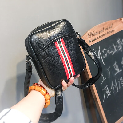 

Korean single-shoulder bag soft leather fashionable small backpack casual small-sized bag mobile phone bag