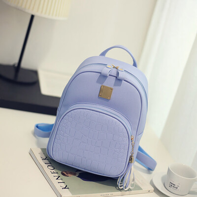 

Travel Shoulder Bag Fashion Pu Leather School Backpack Travel Shoulder Bag Students Casual Rucksack