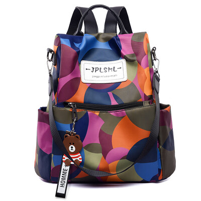 

Oxford cloth shoulder bag multi-function shoulder diagonal backpack