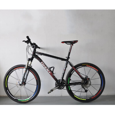 

Wholesale bicycle wheel sticker wheel reflective sticker 26 inch mountain bike car stickers mountain bike accessories Orange
