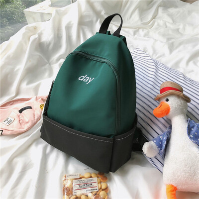 

Bag female ins wind Hyun-a Kim Korean high school Joker Hong Kong wind backpacks retro junior high school simple backpack