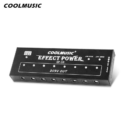 

COOLMUSIC EFFECT POWER EP10 Professional 10 Channels Power Supply for 9V12V18V Guitar Effect Pedals