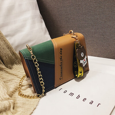 

Ins Port style retro scrub small square bag woman 2019 new Korean version of the network celebrity chain small bag single shoulder
