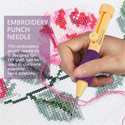 

Greensen Embroidery Stitching Needle Punch Pen Felt Template Kit Tool for DIY Craft