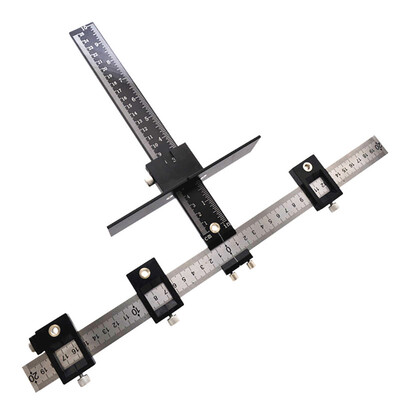 

〖Follure〗Adjustable Woodworking Drilling Dowelling Hole Saw Drill Locator Guide Tool