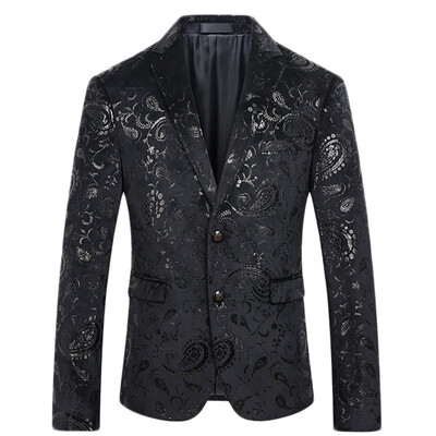

Cloudstyle Ou code mens flower suit single west business 11634