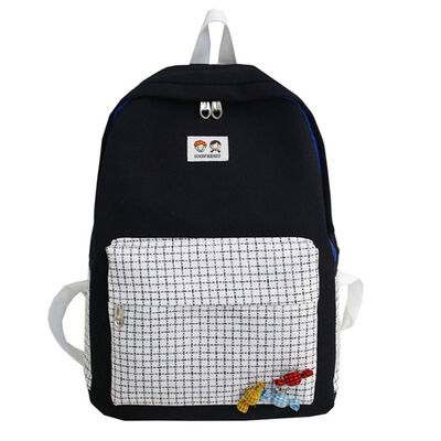 

Ins style schoolbag female Korean version of high school bf backpack college students feel ancient campus forest canvas double sho