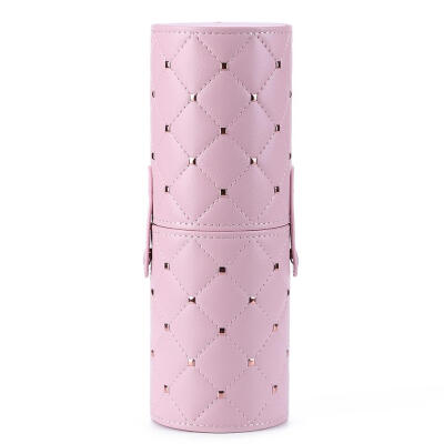 

Fashion PU Leather Makeup Brush Storage Case Empty Holder Snap Organizer