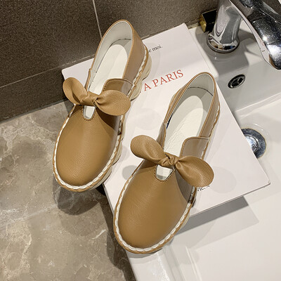 

Flat sole single shoe woman summer style ins fashion 100 sets Korean version of Lefu shoes British wind bean shoe woman