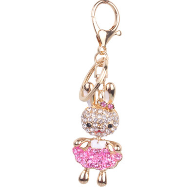 

Pink Bunny Keychain Bunny Bag Mobile Phone Car Key Pendant