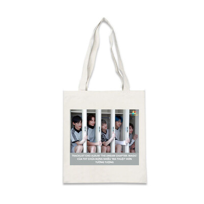 

Kpop TXT Canvas Shoulder School Bag Protable Shopping Handbag