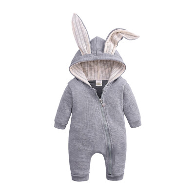 

Newborn Baby Infant Boy Girl Romper Hooded Jumpsuit Outfits Bodysuit Clothes