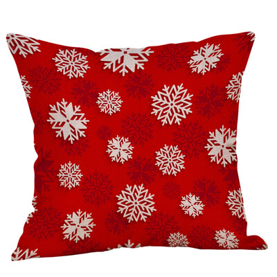 

Tailored Christmas Pillow Case Glitter Cotton Linen Sofa Throw Cushion Cover Home Decor