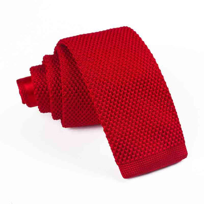 

Knit Tie Mens Solid Color Narrow Tie Europe&America Fashion Flat Japanese Tie Multicolor Polyester Tie Wholesale