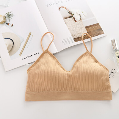 

〖Follure〗Female Ring-Free Cup Chest Sexy Bras Camisole Vest Women Comfortable Underwear