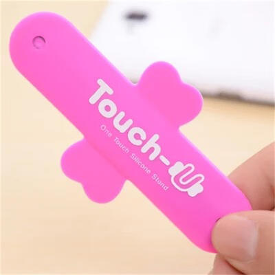 

Mini Portable Touch-U Cell Phone Stand Universal Silicone Mobile Phone Holder For iPhone Android Smartphone