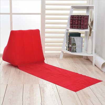 

〖Follure〗Outdoor Inflatable Pillow Beach Mat Lazy Beach Mattress Folding Lawn Camping Mat