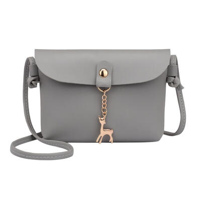 

Simple PU Leather Women Casual Shoulder Bags Pure Messenger Phone Handbags