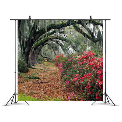 

New Spring Trail Flower Willow Explosion Photo Material Background Cloth Props