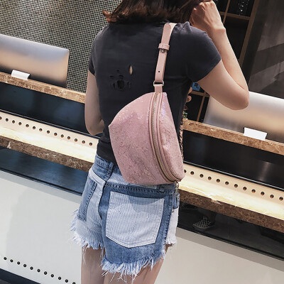 

Tailored Fashion Women Pure Color Sequin Messenger Shoulder Bag Chest Bag