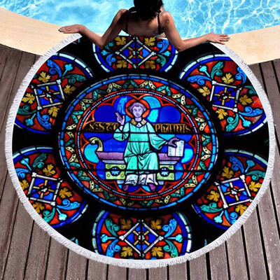 

Toponeto Notre Dame Beach Towel Pool Home Shower Towels Blanket Tablecloth Yoga Mat