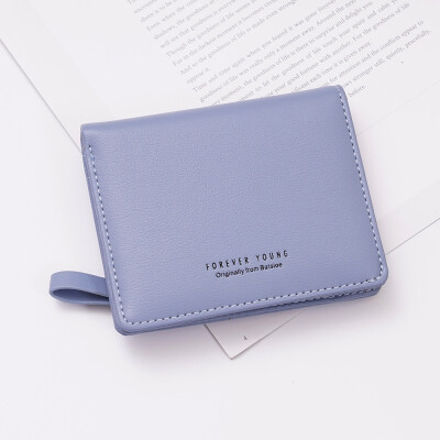 

Tailored Women Short Wallet Fresh Student Bag Simple Multi-card Seat Buckle Coin Purse