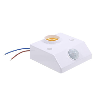 

AC100-265V 50WMax Mini PIR Motion Sensor E27 Lamp Base Socket Holder Adopted Sensitive 3 Levels Light Control 3 Levels Adjust