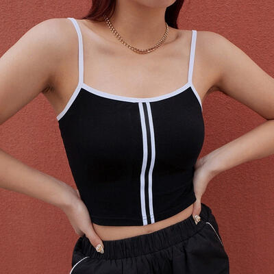 

Sexy Women Summer Slim Vest Crop Top Sleeveless Shirt Blouse Casual Tank T-Shirt