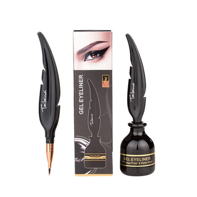 

1PC Pen Feather Shape Eyeliner Waterproof Liquid Lasting Air Cushion Dark Brown Makeup Eyeliner Cosmetics