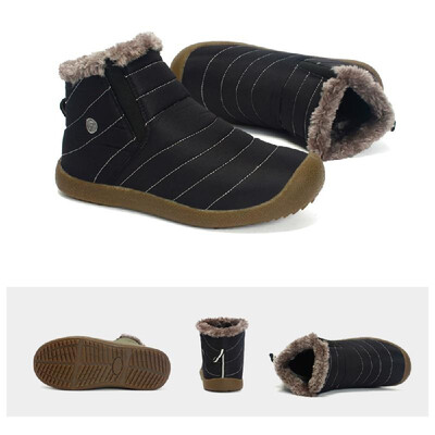 

Outdoor Water-resistant Non-slip Snow Boots Slip-on Winter Warm Shoes for Men&Women