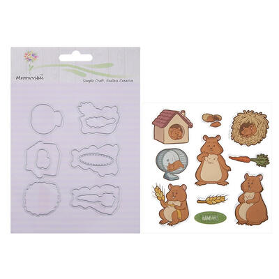 

Metal Mouse Cutting Dies Stencil Scrapbooking Stamp Embossing Paper Cards