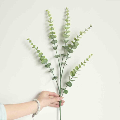 

Toponeto Artificial Fake Plastic Silk Eucalyptus Plant Flowers Home Garden Wedding Decor