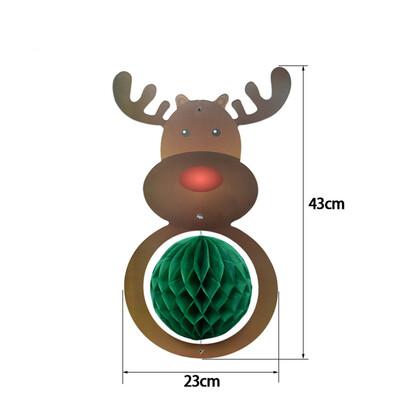

Toponeto Vintage Beistle Santa Mini Honeycomb Christmas Table or Package Decoration
