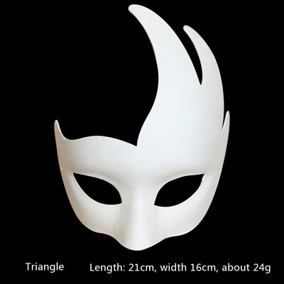 

FUNNYBUNNY DIY Unpainted Masquerade Masks Plain Halloween Half Face Masks Masquerade Masks Paper Childrens Hand-painted