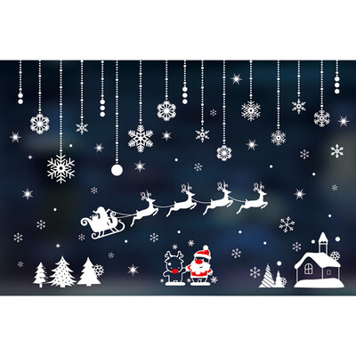 

Tailored Merry Christmas Household Room Window Wall Sticker Mural Decor Decal Removable
