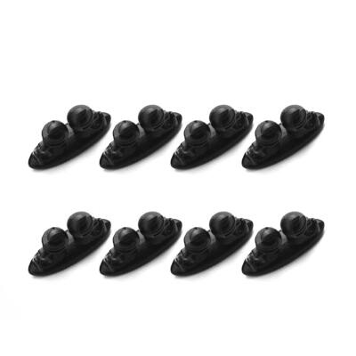 

8pcs Car Wire USB Cable Holder Tie Clip Fixer Organizer Black Line Clamp