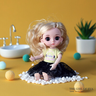 

Siaonvr Fashion Girl Joints Doll Simulation 3D Doll Cuddle Gift Soft Body For Girl Toy