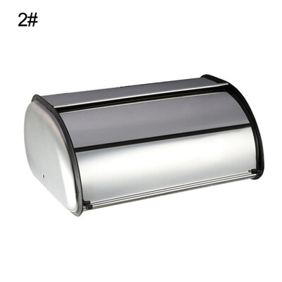 

Home Hotel Kitchen Large Stainless Steel Bread Storage Container Holder Box Bin