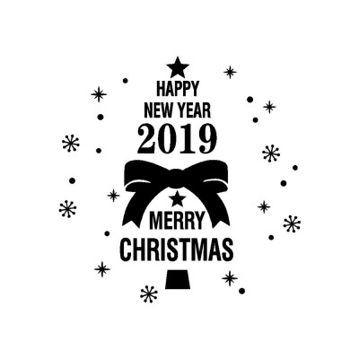 

Toponeto New Year Merry Christmas Wall Sticker Home Shop Windows Decals Decor