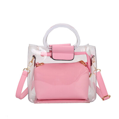 

2019 Fashion PVC Jelly Bag Women Transparent Shoulder Messenger Bags Clear Crossbody Bag Female Small Tote T3G