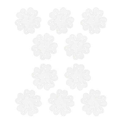 

10pcslot Plastic White Balloon Seal Clip Flower Shape Random Pattern