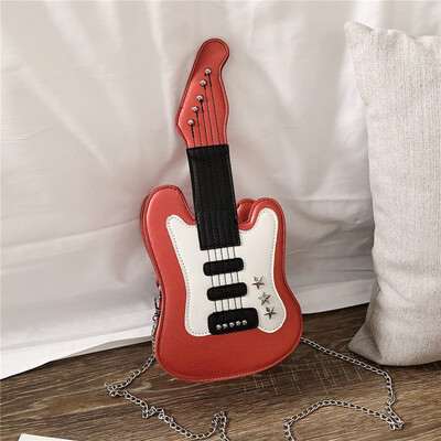 

Tailored Female Personality Shoulder Bag Mini Guitar Bag Fashion Wild Messenger Bag