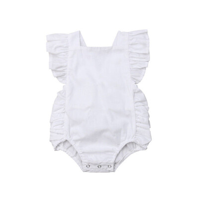 

Summer Newborn Toddler Baby Girl Clothes Ruffle Romper Jumpsuit Outfit Sunsuit