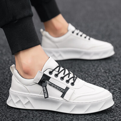 

Increased thick-soled small white shoes Mens autumn all-round trendy mens shoes New Korean version of white shoes summer trendy