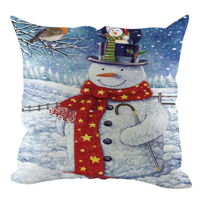 

Tailored Christmas Pillow Cover Pillowcases Decorative Sofa Cushion Cover Home Decoration