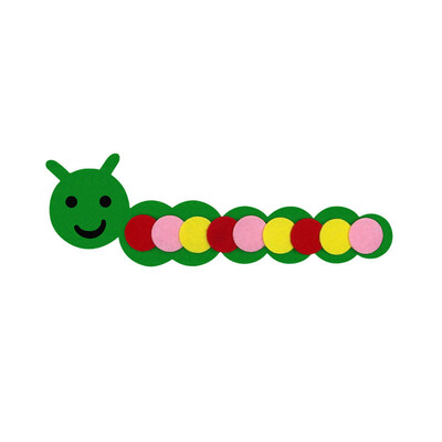 

Tailored Caterpillar Non-woven Fabric Children Educational Toy Teaching Equipment